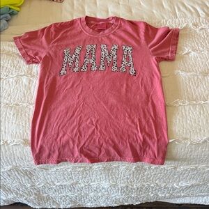 Comfort Colors Pink 'MAMA' Graphic Tee